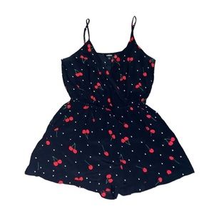 Express cherry print romper!!